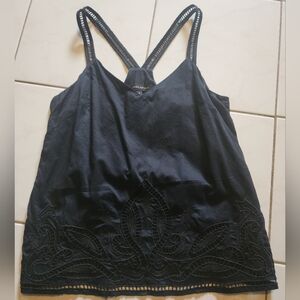 Womens tops,black,no sleeve,banana republic,size s